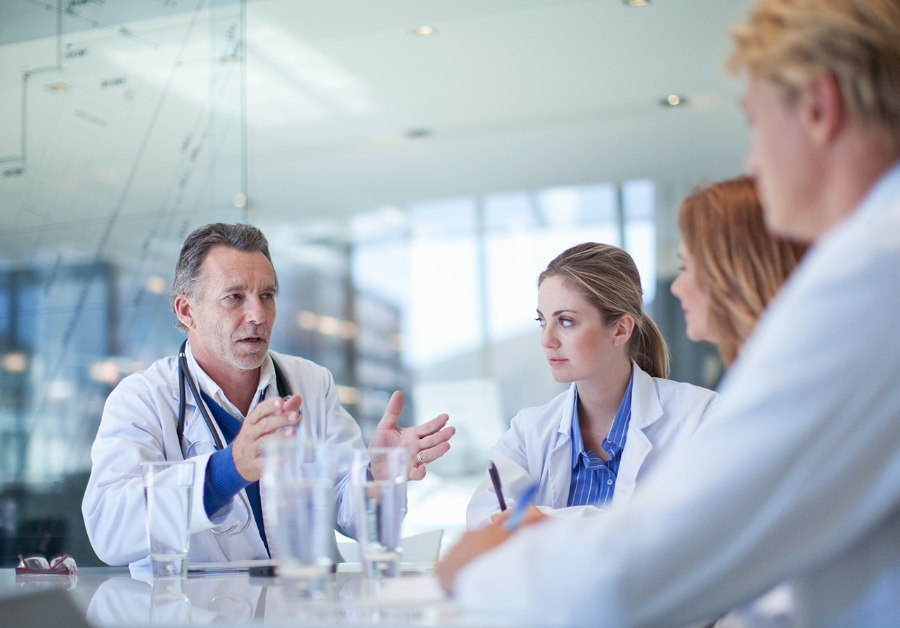 Group of doctors meeting in the conference room